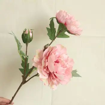 Mare Artificiale Flori de Bujor ramură de Înaltă Calitate Clasic de Mătase, Flori False pentru Acasă Nunta DIY Fundal Etapa de Decorare