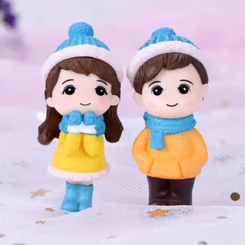 Iubitorii de Cuplu Miniatură Mini Papusa DIY Terariu Figurine Zână Grădină de Decor Cadou de Ziua Îndrăgostiților Accesorii pentru Casa 