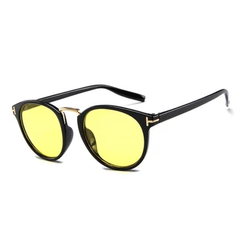Elbru T-în formă de Ramă de ochelari de Soare Vintage Rotund Leopard Ochelari de Soare pline de culoare Ochelari Pentru Femei de Moda Umbrele de soare Pentru Barbati de Conducere