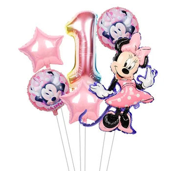 Disney Mickey Mouse-Petrecere Minnie Balon Balon 32-inch Digital Balon pentru Copii Cadou Copil de Dus la Petrecerea de Ziua Decor 