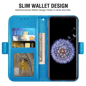 Piele Flip Caz de Telefon Pentru Samsung Galaxy S20 S21 FE Ultra 5G S10 S10e Lite S9 S8 S7 Plus S6 Active Marginea S5 S4 S3 Wallet Cover 
