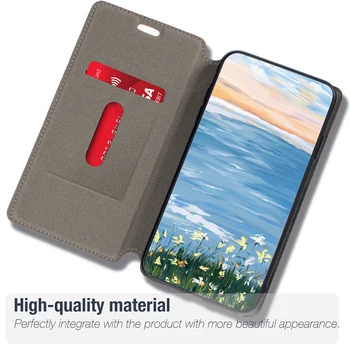 Pentru Huawei Bucurați-vă de 8 Plus Cazul de Moda Multicolor inchidere Magnetica din Piele Flip-Caz Acoperire cu Suport Card Pentru Huawei Y9 2018
