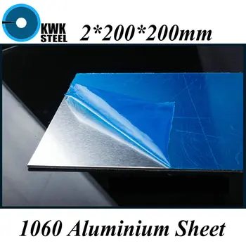 2*200*200mm Aluminiu 1060 Foaie din Aluminiu Pur, Placă de Material DIY Transport Gratuit 
