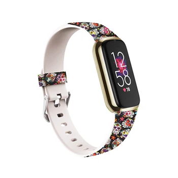 2021 Nou Moale De Silicon, Banda Pentru Fitbit Luxe Imprimare Model Sport Watchband Încheietura Curea Accesorii Pentru Fitbit Luxe Brățară