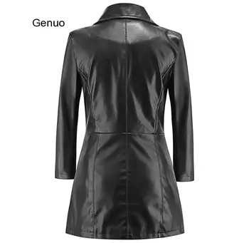 Toamna femei Gotic Negru Faux din Piele Geaca Haina 2020 de Moda de Îmbrăcăminte de Iarnă Plus Dimensiune Primăvară Canadiană Haine 4Xl 