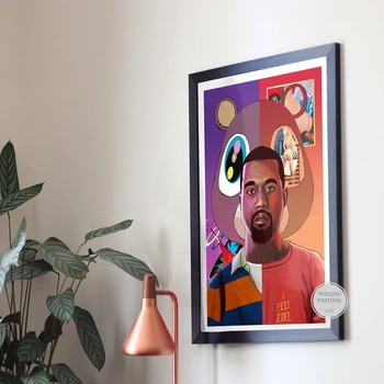 Kanye West Poster Evoluția Hip Hop Muzica Arta Print Rapper Arta Canvas Tablou Living, Dormitor Decor Pictura 
