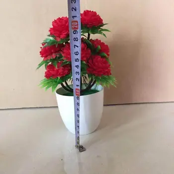 1 buc Artificiale Crizantema Bonsai Ghiveci de Simulare Peisaj Plante Casa Gradina Floral masa Decor de Masă 