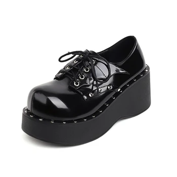 SIMLOVEYO Gotic Pantofi Platforma Doamna Punk Maid Dress Demonia Platforma Femei Mary Jane Black Rock Lolita Fete Pană Călcâi