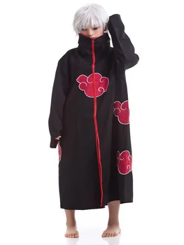 Japoneze Pelerina Akatsuki Costume Cosplay Anime Strat Manta Deidara Cloud Red Robe