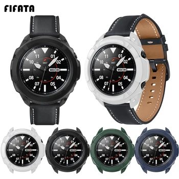 FIFATA Material PC Armura Stil Coajă de Protecție Pentru Samsung Galaxy Watch 3 41MM/45MM Ceasul Inteligent de Înlocuire Ceas Acoperi Caz 