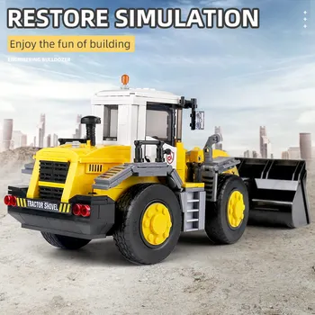 Noua Creatie Excavator Inginerie Macara Autobasculanta Blocuri De Construcție A Orașului Vehicul Mașină De Jucărie Pentru Copii Cadouri 