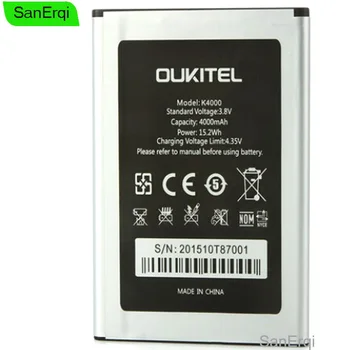 Pentru Oukitel K4000 Baterie de Înaltă Calitate Baterie de 4000mAh Baterii Bateria Pentru Oukitel K4000 Baterie 