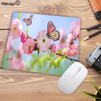 Mairuige promovare Mare Misto de Noi Flori frumoase Fluture Tastatură Gaming Mouse Pad-uri de Dimensiuni Mici pentru 18X22CM Cauciuc Mousemats 