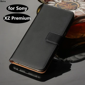 Piele Pu Caz Flip Capacul de Lux Portofel Caz Acoperire Pentru Sony Xperia XZ Premium E5563 G8142 cartelei toc coajă de telefon GG 