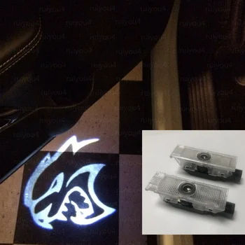 2 buc pentru Dodge Challenger LED-uri Auto Ușa bun venit Lumina Logo-ul cu Laser Proiector Lampa pentru Hellcat R/T SRT SXT GT SE T/UN Agitator 392 