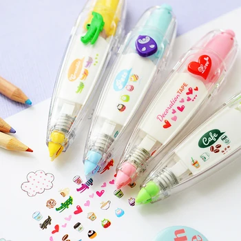 Desene Animate Floare Banda Autocolant Pen Copii Drăguț Banda Papetărie Etichete Autocolant Hartie Decor Notebook Jurnal De Decorare Jucării 
