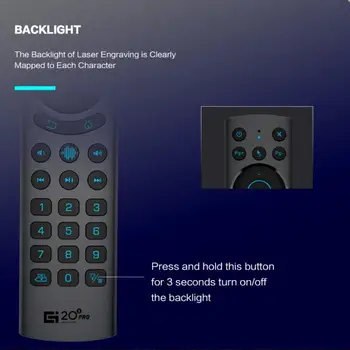 G20S PRO 2.4 G Wireless BT5.0 Mouse-ul de Aer de Fundal Vocea Giroscop IR de Învățare de Control de la Distanță Pentru Android 11.0 10.0 9 TV BOX 