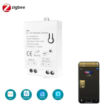 Mini ZigBee 3.0 0-10V Lumină LED-uri Controler DIY Smart Light Dimmer Switch Module Wireless Pentru Smartthings tuya Alexa AC100-270V 