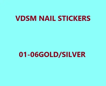 VDSM logo-ul Colorat de Unghii Autocolante de Desene Cauciucate 3D Nail Art Autocolante, Decalcomanii Makep Decoratiuni de Arta 