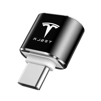 Pentru Tesla Model 3 Y X S Adaptor de Încărcare Auto de Tip C La USB 3.0 Putere Convertor de Interfață Convertor Mini Adaptor de Încărcare 