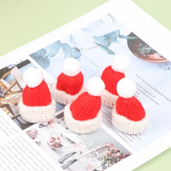 5pcs casă de Păpuși în Miniatură Mini Pălărie de Crăciun DIY Meșteșug Accesorii pentru Decor 