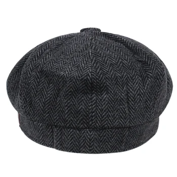 2021 Noua Moda Bereta Pălărie pentru Bărbați Doamnelor Pălărie de Lână Cald Octogonal Pălărie Pictor Pălărie Pălărie vânzător de ziare