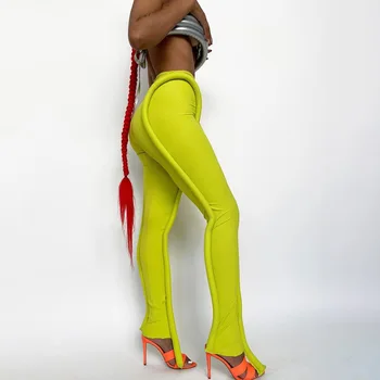 FMZXG Solid Despicare Pantaloni Lungi Femei de Vara Sexy Mediu Talie Slab Hipster Punk Stradă la miezul Nopții Stilul Streetwear Pantaloni 