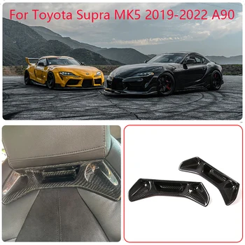 Pentru Toyota Supra MK5 2019-2022 A90 bancheta din spate autocolante decorare real fibra de carbon 2-bucata masina modificări interioare accesorii 