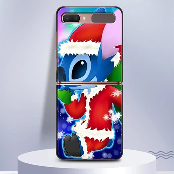 Cadou de crăciun de Cusatura Pentru Samsung Galaxy Z Flip 3 5G Negru Fundas Noi Pliere Mobile Hard Caz de Telefon 