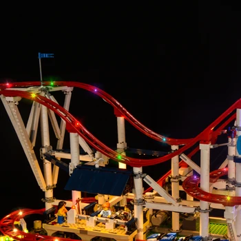 LED Light Set Pentru 10261 Creator Roller Coaster DIY Jucării Blocuri Caramizi Numai cu Kit de Iluminat, Nu Include Modelul 