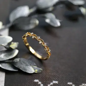 Nou stil Japonez de lux ghirlanda de lichidare formă neregulată rafinat de deschidere inel reglabil rafinat lady charm argint bijuterii 