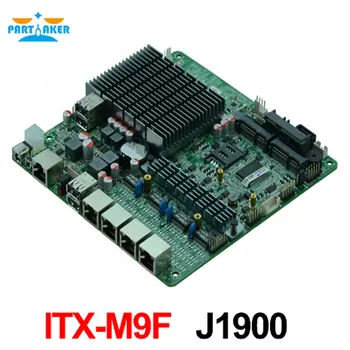 Firewall industriale integrate placa de baza ITX_M9F suportă procesoarele Intel J1900/2.00 GHz Quad core cu 1*VGA/6*USB/2*COM 