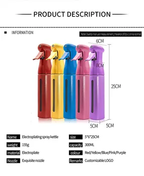 CestoMen 150ML /300ML de Coafură Sticla cu Pulverizator Flacon Gol Reîncărcabile Ceață Udare Poate Salon de Frizerie Instrumente de Păr Pulverizator de Apă 