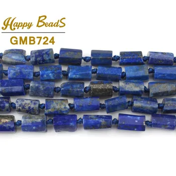 Natural Lapis Lazuli Piatră Margele Forma cilindrica Liber Margele Spacer Pentru a Face Bijuterii DIY Brățară Colier de 7.5