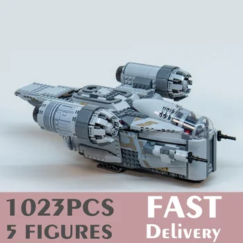 Noi 1023PCS 5 Păpuși Space Star Wars Cifrele de Ras Creasta Luptător Model Blocuri Caramizi Copii Jucării de Crăciun Cadouri 