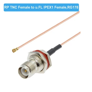 10buc/Lot Impermeabil TNC Feminin pereților Etanși la U. FL IPX IPEX1 de sex Feminin Jack RG178 Coadă Mini PCI WIFI WLAN Antenă Cablu de Extensie 
