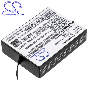 CameronSino Baterie pentru EZVIZ S5 Plus S5 Plus Sport se potrivește EZVIZ BL-05 aparat de fotografiat baterie 1100mAh/4.18 Wh 3.80 V Li-ion Negru 