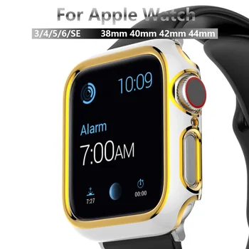 Cazul Compatibile pentru Apple Watch SE 6 5 4 3 2 1 Toate în Jurul valorii de coajă de Protecție pentru iWatch 44mm 42mm 40mm 38mm Înlocuire caz ceas