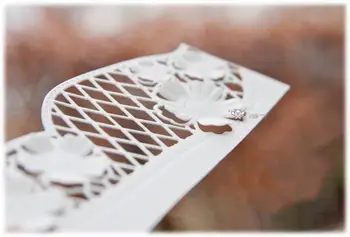 Noi de Flori dantelă țesute card de Tăiere de Metal Moare Șabloane DIY Scrapbooking Hârtie/foto Carduri de Relief Moare