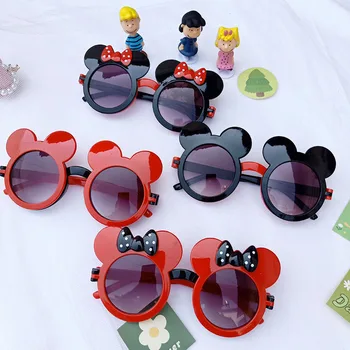 Disney Minnie Mickey Mouse Ochelari De Soare Copii Clapetă Ochelari De Soare În Formă De Desene Animate Forma Fetei Ochelari De Ziua De Nastere Copil Jucarii Si Cadouri 