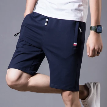SHAN BAO 2021 Vară Ușoare Liber Drept pantaloni Scurți Stil Clasic, Talie Elastic Elastic pentru Bărbați Brand Casual pantaloni Scurți 