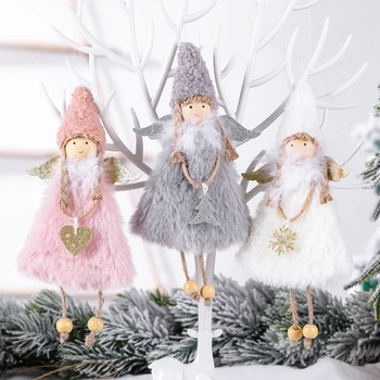 Înger De Crăciun Doll Pandantiv Vesel De Crăciun De Decorare Pentru Casa Ornamente Pentru Pomul De Craciun Cadou De Crăciun Pentru Copii Jucărie De Anul Nou 2021 