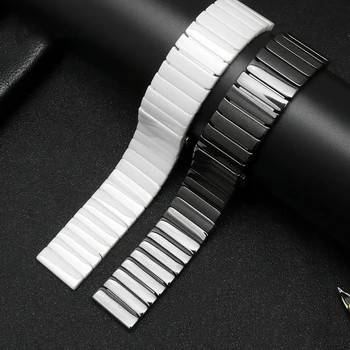 20mm 22mm Ceramice de trupa Ceas Pentru Huawei Watch GT 2 Curea de eliberare rapidă bar watchband ceas brățară culoare negru mat 