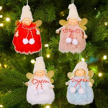 1 Buc Ornamente Pentru Bradul De Crăciun Drăguț Moș Crăciun, Om De Zăpadă Elan Înger Păpuși Ornamente Pandantiv Casa Decor De Crăciun Cadouri Pentru Copii 