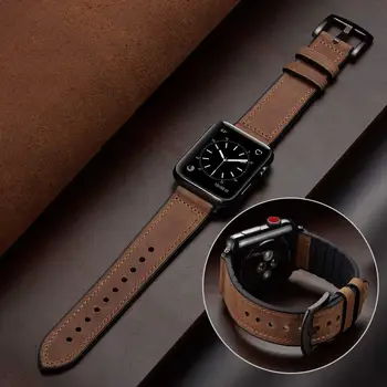 Curea pentru Apple watch band 44mm cu diametrul de 40mm, 45mm 41mm 42mm 38mm iWatch Silicon+bratara din Piele Apple watch series 3 4 5 se 6 7 curea 