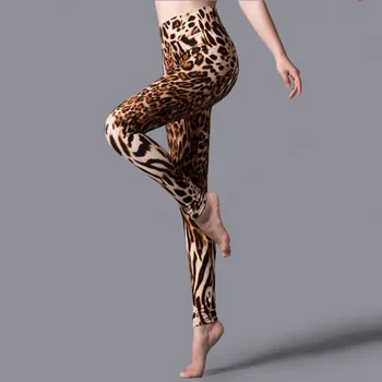 YSDNCHI Leopard de Imprimare Jambiere Munca Femei Talie Mare Legings Nou Sportive Push-Up Pantaloni Fitness