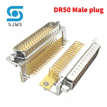 DR50 Masculin Feminin placat cu Aur Plug HDR50 îndoit pin tip Placă Trei rând de plăci Sudate Conector D-SUB 90 de grade 3 rânduri de 50 de pin 