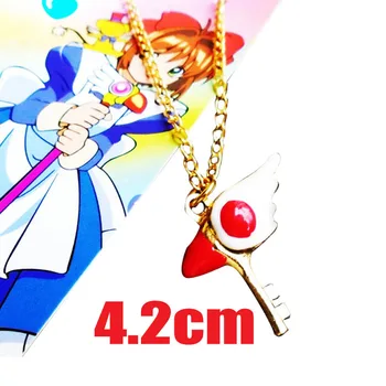 Anime Cardcaptor Sakura Kinomoto Moda de Etansare Bagheta Breloc Cioc de Pasăre Formă Accesorii Breloc Cosplay Bijuterii Cadou pentru Fani 