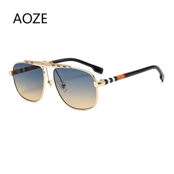 2021 Epocă Pătrat ochelari de Soare pentru Barbati Brand Stil Retro Mare Cadru de Conducere Ochelari de Soare Pentru bărbați Moda de Metal Temple Oculos de sol 