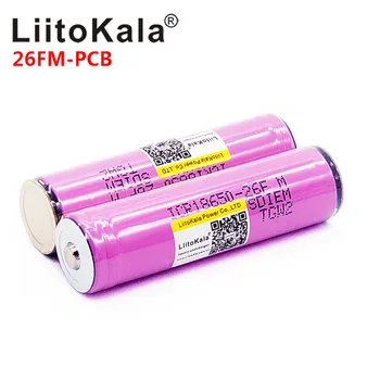 NOI LiitoKala 18650 2600mah ICR18650-26FM 3.7 V 18650 Capacitate baterie Reîncărcabilă Li-ion Baterie pentru Lanterna LED-uri Lanterna Baterie 